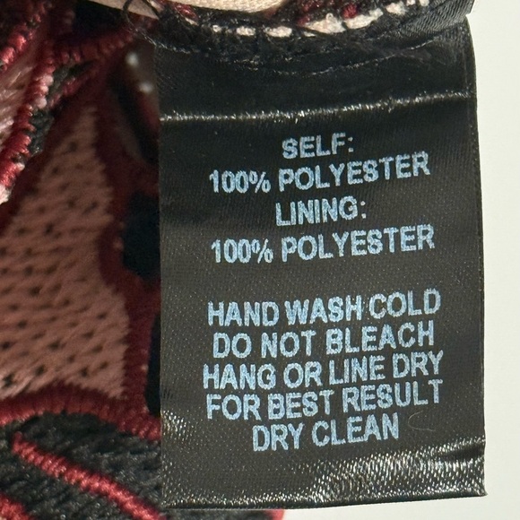 NWT Lulus Pink and Black Crochet Lace Strapless Knee Length Dress Sz Large - Picture 9 of 16